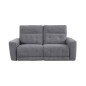 CONJUNTO 3+2 PL. MOD. KANIO TELA C/ GRIS CLARO Y GRIS OSCURO 2 RELAX ELECTRICO SISTEMA GRAVEDAD CERO