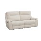 SOFA 3 PL. MOD. SONS TELA C/ GRIS CLARO Y BEIGE  2 RELAX ELECTRICOS - 1 MOTOR POR MODULO