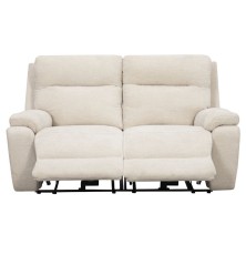 SOFA 2 PL. MOD. SONS 2 MOTORES TELA C/ BEIGE Y BEIG CLARO 2 RELAX ELECTRICOS - 2 MOTORES POR MODULO