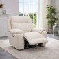 SILLON MOD. SONS TELA C/ BEIGE Y GRIS CLARO RELAX ELECTRICO - 1 MOTOR