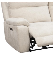 SILLON MOD. SONS TELA C/ BEIGE Y GRIS CLARO RELAX ELECTRICO - 1 MOTOR