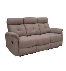 SOFA 3 PL. MOD. NAPOLEON RELAX MANUAL C/ MARRON TELA
