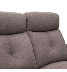 SOFA 3 PL. MOD. NAPOLEON  RELAX MANUAL C/ MARRON  TELA