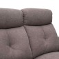 SOFA 3 PL. MOD. NAPOLEON  RELAX MANUAL C/ MARRON  TELA