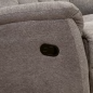 SOFA 3 PL. MOD. NAPOLEON  RELAX MANUAL C/ MARRON  TELA