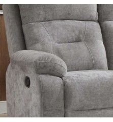 SOFA 3PL. RELAX MOD. NEVER TELA C/ GRIS RELAX MANUAL