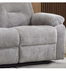 SOFA 2PL. RELAX MOD. NEVER TELA C/ GRIS RELAX MANUAL