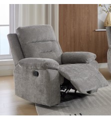 SILLÓN RELAX MOD. NEVER TELA C/ GRIS RELAX MANUAL