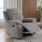 SILLÓN RELAX MOD. NEVER TELA C/ GRIS RELAX MANUAL