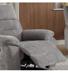 SILLÓN RELAX MOD. NEVER TELA C/ GRIS RELAX MANUAL