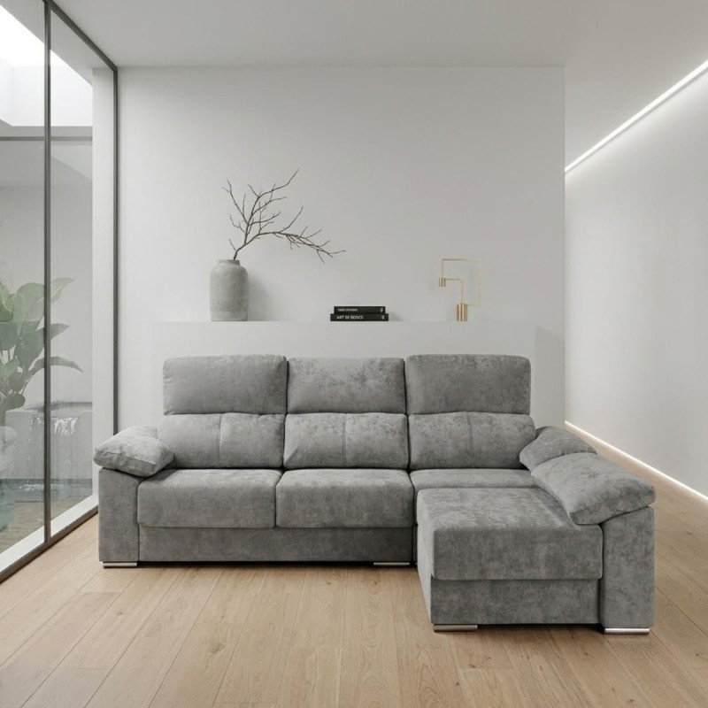 CHAISELONGUE MOD. SEGOVINA TELA C/ GRIS CHAISELONGUE MOD. SEGOVINA TELA C/ GRIS