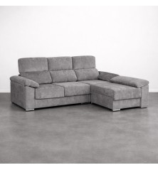 CHAISELONGUE MOD. SEGOVINA TELA C/ GRIS