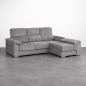 CHAISELONGUE MOD. SEGOVINA TELA C/ GRIS CHAISELONGUE MOD. SEGOVINA TELA C/ GRIS