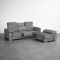 CHAISELONGUE MOD. SEGOVINA TELA C/ GRIS CHAISELONGUE MOD. SEGOVINA TELA C/ GRIS