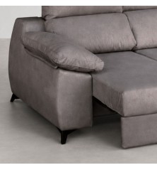 SOFA 3 PL. CARRO MOD. AZAHARA TELA C/ GRIS