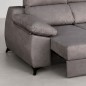 SOFA 3 PL. CARRO MOD. AZAHARA TELA C/ GRIS