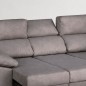 SOFA 3 PL. CARRO MOD. AZAHARA TELA C/ GRIS