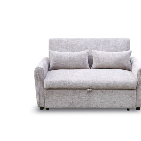 SOFA CAMA MOD. LUCAS TELA C/ GRIS