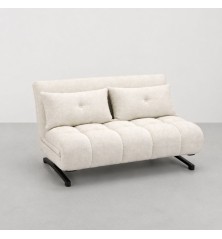 SOFA CAMA MOD. IRAT TELA C/ BEIGE Y GRIS OSCURO