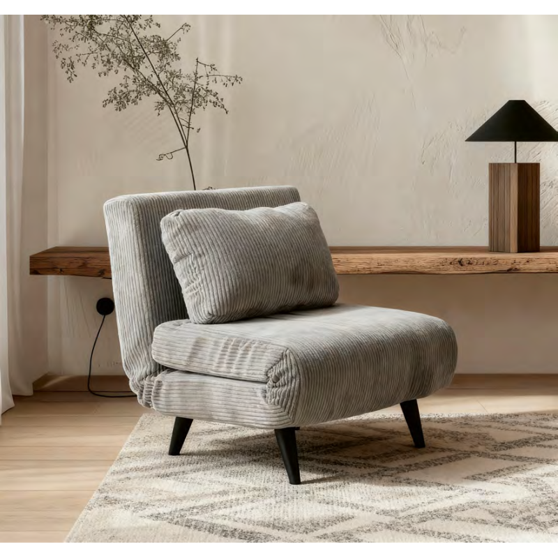 SILLON CAMA MOD. TIANA TELA C/ AZUL Y BEIGE SILLON CAMA MOD. TIANA TELA C/ AZUL Y BEIGE