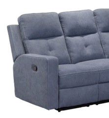SOFA 3 PL. MOD. ENEKO RELAX MANUAL C/ MARRON OSCURO Y GRIS