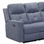 SOFA 3 PL. MOD. ENEKO RELAX MANUAL C/ MARRON OSCURO Y GRIS