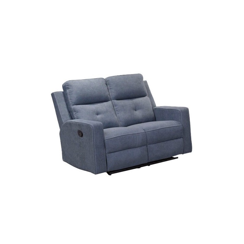 SOFA 2 PL. MOD. ENEKO RELAX MANUAL C/ GRIS Y MARRON