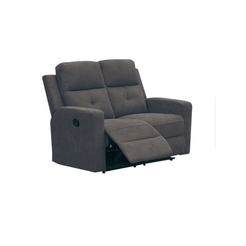 SOFA 2 PL. MOD. ENEKO RELAX MANUAL C/ GRIS Y MARRON