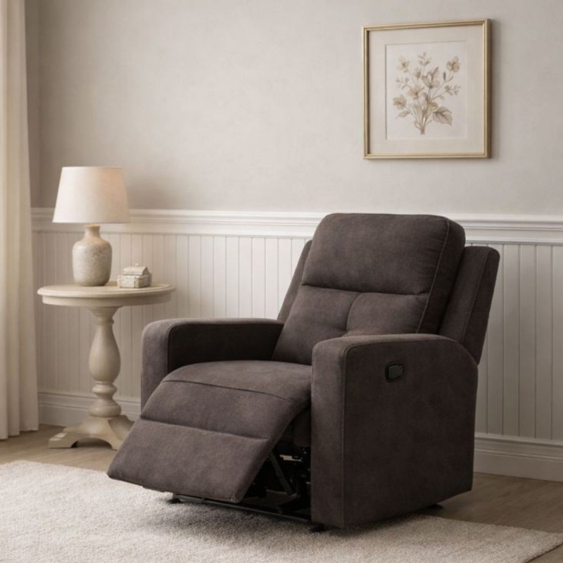 SILLON MOD. ENEKO RELAX MANUAL C/ GRIS Y MARRON SILLON MOD. ENEKO RELAX MANUAL C/ GRIS Y MARRON