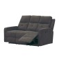 CONJUNTO  3 +2  PL. MOD. ENEKO RELAX MANUAL C/ MARRON OSCURO Y GRIS
