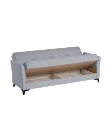 SOFA CAMA MOD. CLARISA TELA C/ GRIS  Y MARRON
