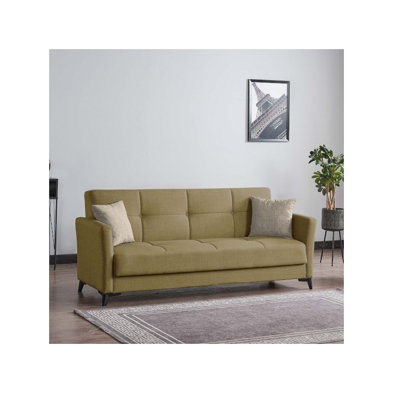SOFA CAMA MOD. CLARISA TELA C/ VERDE SOFA CAMA MOD. CLARISA TELA C/ VERDE