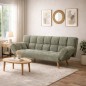 SOFA CAMA MOD. VERA TELA C/ GRIS Y VERDE