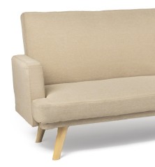 SOFA CAMA MOD. LUANCA C/ BEIGE CON BRAZOS