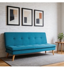 SOFA CAMA MOD. PRAY C/ AZUL Y VERDE