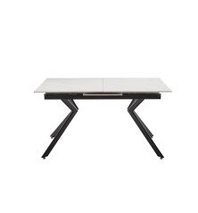 MESA EXTENSIBLE MOD. OLIMPA (140/180 CM) TAPA BLANCA - PATA NEGRA