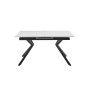 MESA EXTENSIBLE MOD. OLIMPA (140/180 CM) TAPA BLANCA - PATA NEGRA