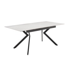 MESA EXTENSIBLE MOD. OLIMPA (140/180 CM) TAPA BLANCA - PATA NEGRA