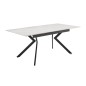 MESA EXTENSIBLE MOD. OLIMPA (140/180 CM) TAPA BLANCA - PATA NEGRA