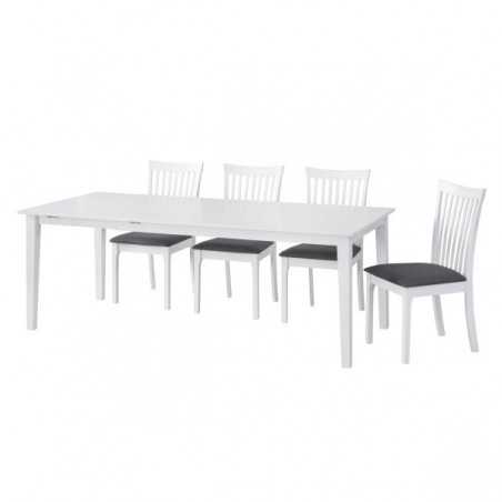 Mesa decomedor modelo belfort lacada en blanco