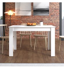 MESA COMEDOR EXTENSIBLE MOD. NORA C/ BLANCO 120/160*80 CM