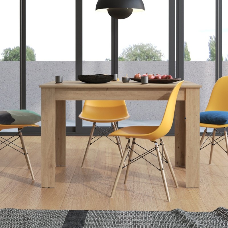 MESA COMEDOR EXTENSIBLE MOD. NORA C/ ROBLE ARTISAN 120/160*80 CM