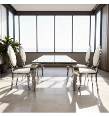 MESA COMEDOR MOD. RAMES 180 - SOBRE PIEDRA