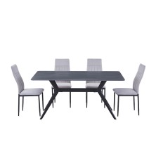 MESA COMEDOR FIJA MOD. STON 160X90X76 CM
