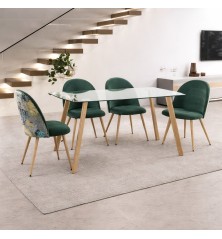 MESA DE COMEDOR MODELO CRISTALINA