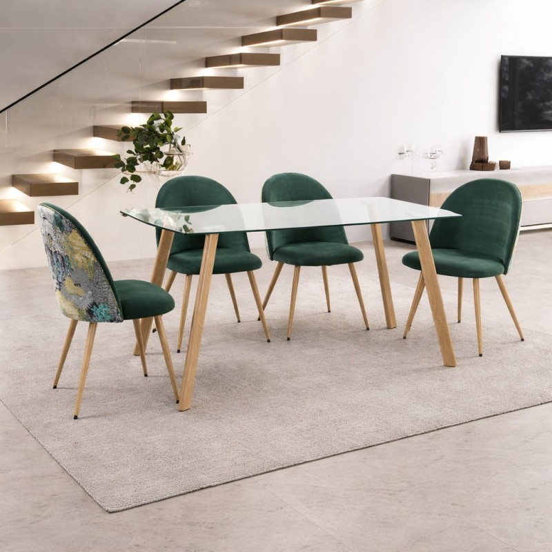 Mesa de comedor  modelo cristalina