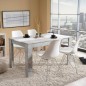 MESA COMEDOR MOD. DOMO CEMENTO/BLANCO