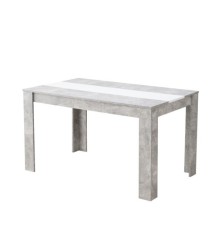 MESA COMEDOR MOD. DOMO CEMENTO/BLANCO