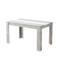 MESA COMEDOR MOD. DOMO CEMENTO/BLANCO