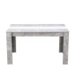 MESA COMEDOR MOD. DOMO CEMENTO/BLANCO